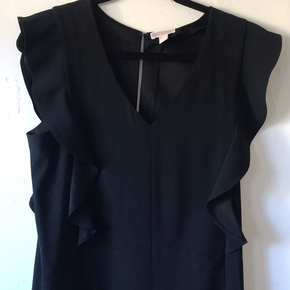 Chelsea28 ruffle sleeve little black dress small - Picture 4 of 6